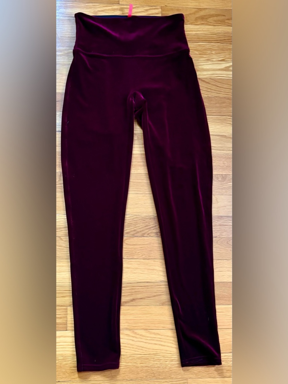 SPANX Velvet Leggings – Wine/Burgundy – Like New